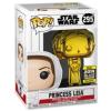 Princess Leia Pop Vinyl Star Wars Series (Funko) gold chrome convention exclusive