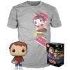 Marty with hoverboard (Back to the Future) Pop Vinyl & Tee Movies Series (Funko) special edition