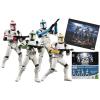Star Wars Exclusives Clone Trooper Builder 4-Pack (Colored with Battle Damage) Compleet