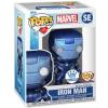 Iron Man Pop Vinyl Special Edition (Funko) make a wish blue metallic Funko Shop exclusive
