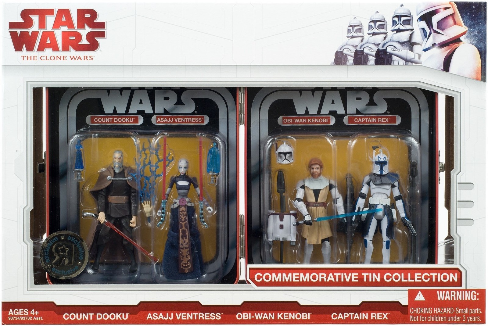 Star Wars Commemorative Tin Collection 4 Pack Mib The Clone Wars Toys R